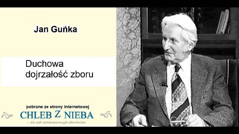 Jan Guńka; Duchowa dojrzałość zboru;