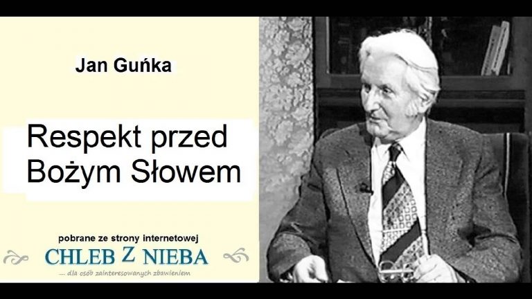 Jan Guńka; Respekt przed Bożym Słowem;