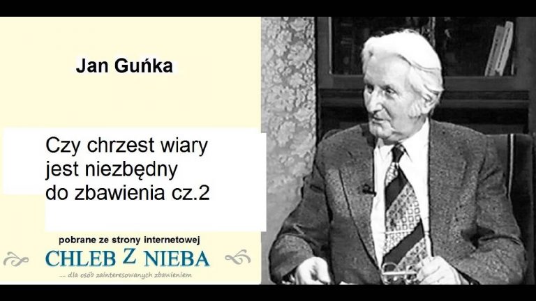 Jan Guńka; Czy chrzest wiary jest niezbędny do zbawienia;